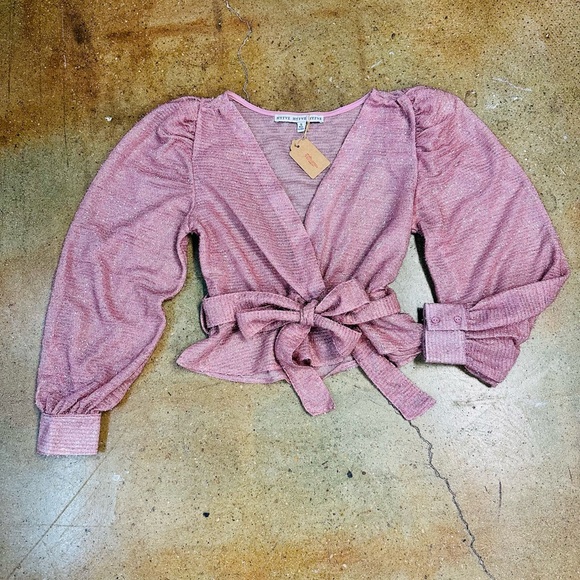 Vintage pink shimmer top - Picture 1 of 4